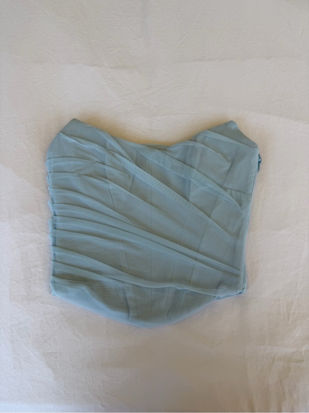 House of CB Baby Blue Mesh Corset Top